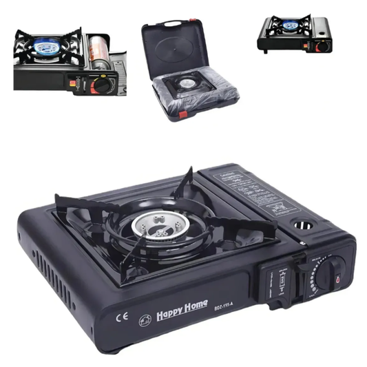 Cocinilla A Gas Regulador Camping Cocina Portátil Con Maleta