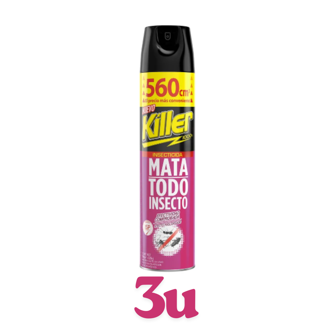 Insecticida killer en Aerosol 560cc - $3.180 c/u