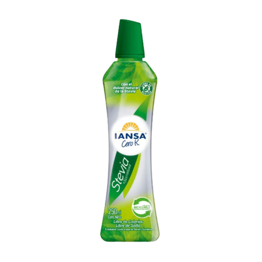 Endulzante Líquido Iansa Cero K Stevia 250 ml - $2.890 c/u