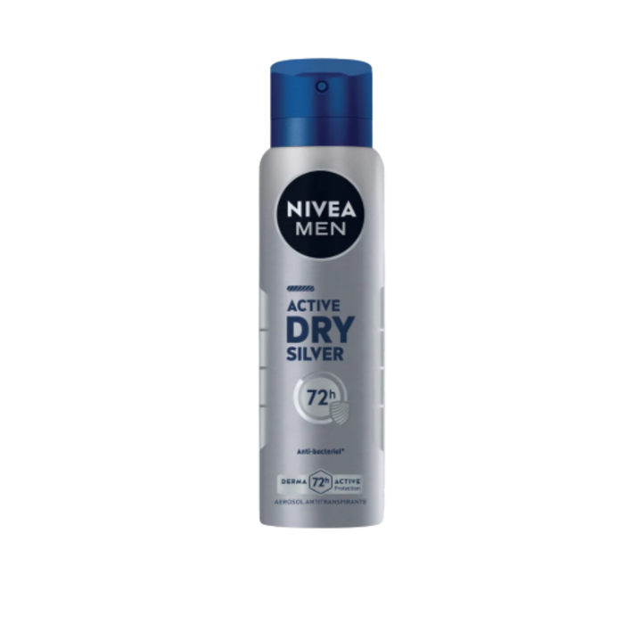 Desodorante Nivea Men Active Dry Silver 72 Hrs