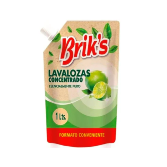 Lavaloza Concentrado Brik's Líquido Doypack 1L - $990 c/u