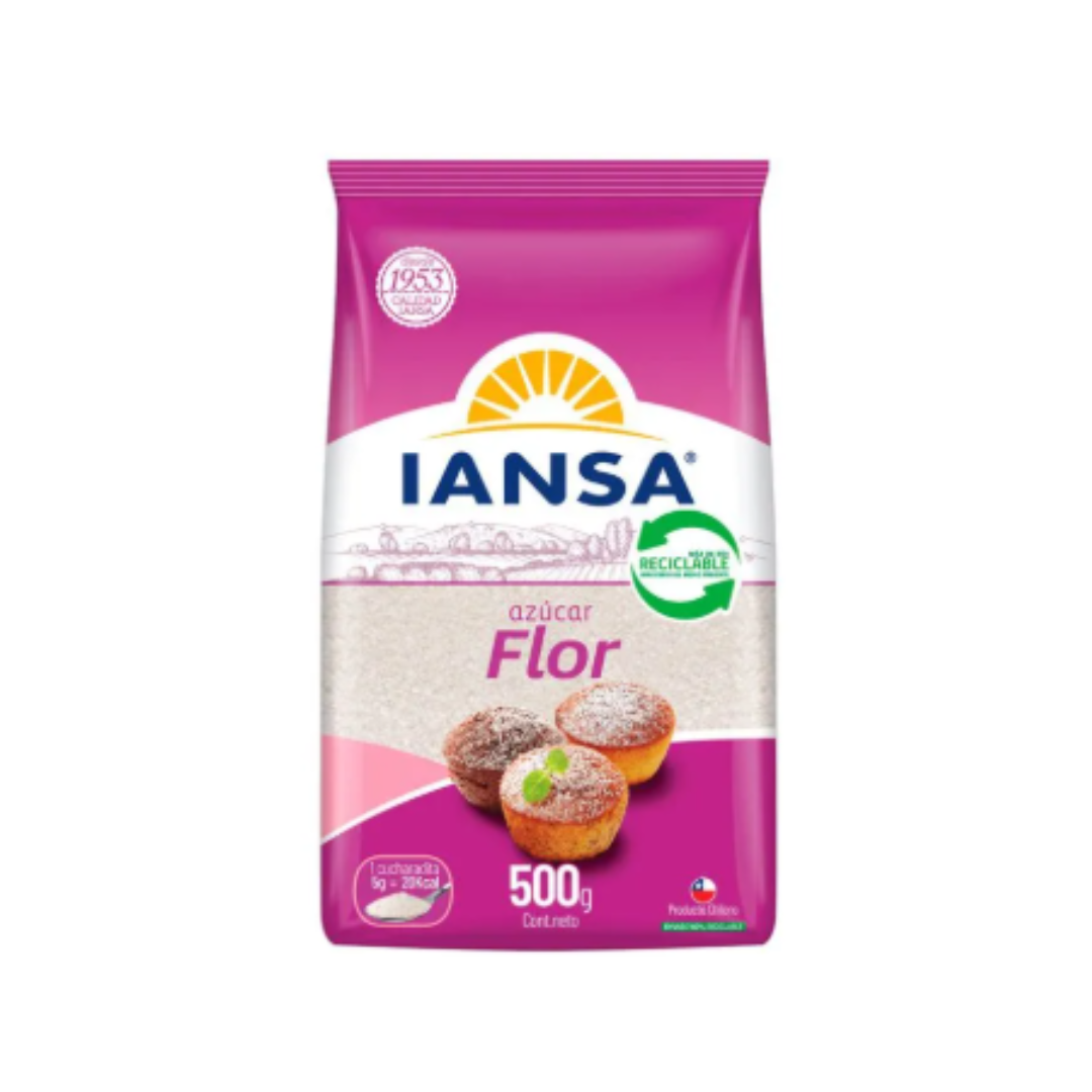 Azúcar Flor Iansa 500 g - $1.430 c/u