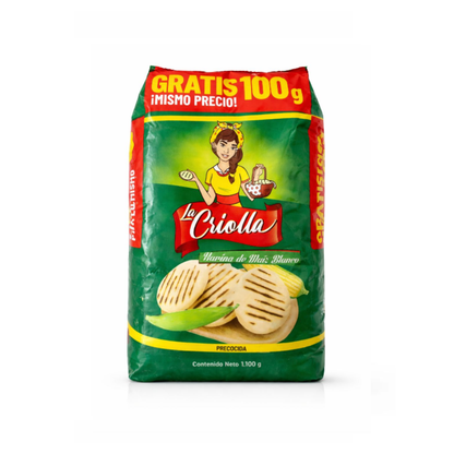 Harina de Maíz Blanco 1.1kg La Criolla - $1.690 c/u