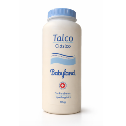 Talco Hipoalergénico Clásico Babyland 100gr $1.690 c/u