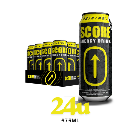Pack 24 Latas - Energética Score Original 473ml - $850c/u