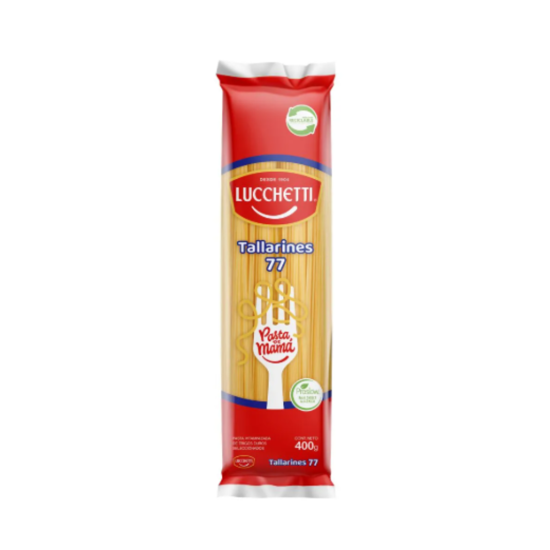 *PASTAS 400G LUCCHETTI (TALLARIN 77 - QUIFAROS - SPAGHETTI 5 - ESPIRALES)