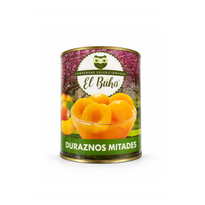 Durazno en Mitades El Buho Tarro 820 Gr - $1.990 c/u