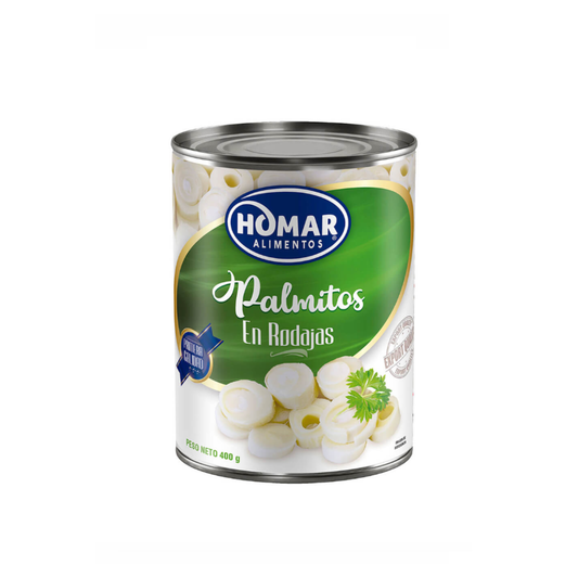 Palmitos Rodajas Homar En Lata 400g - $1.390 c/u