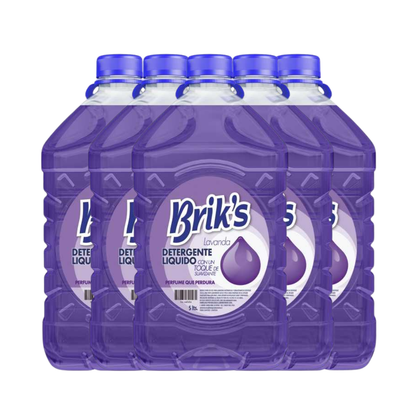Detergente Líquido Brik's 5L Bidón | Desde $3.290 c/u | Todos los Aromas