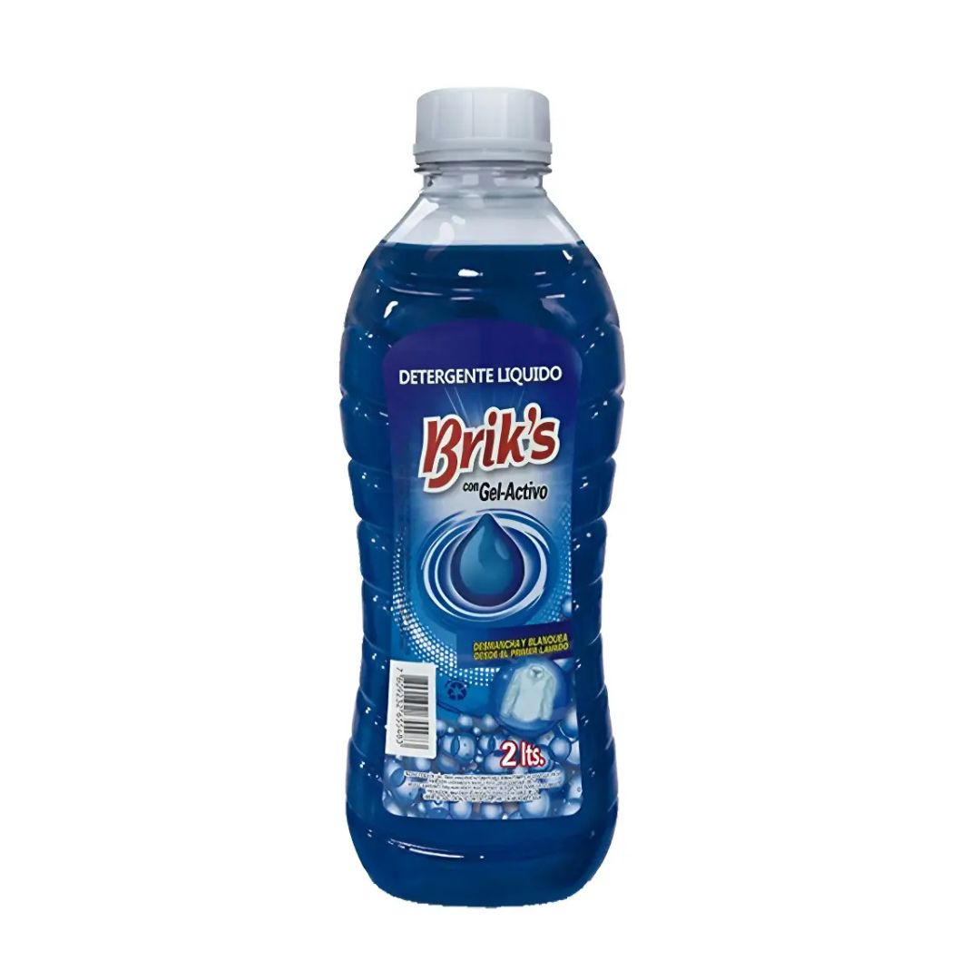 Detergente Matic Brik's Botella 2L Azul/Celeste | Desde $1.550 c/u