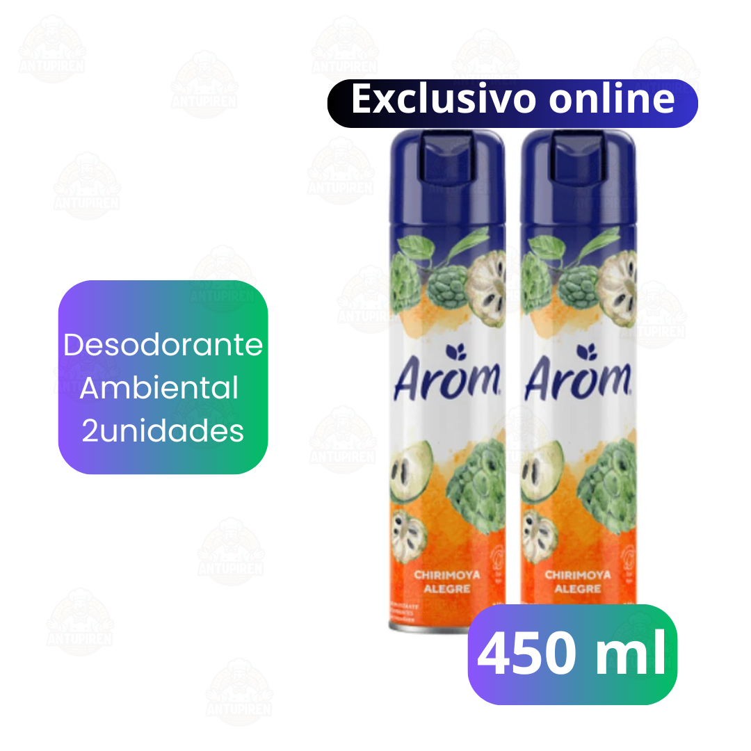 Pack 2u - Desodorante Ambiental Chirimoya Alegre 225 g - $1.490c/u
