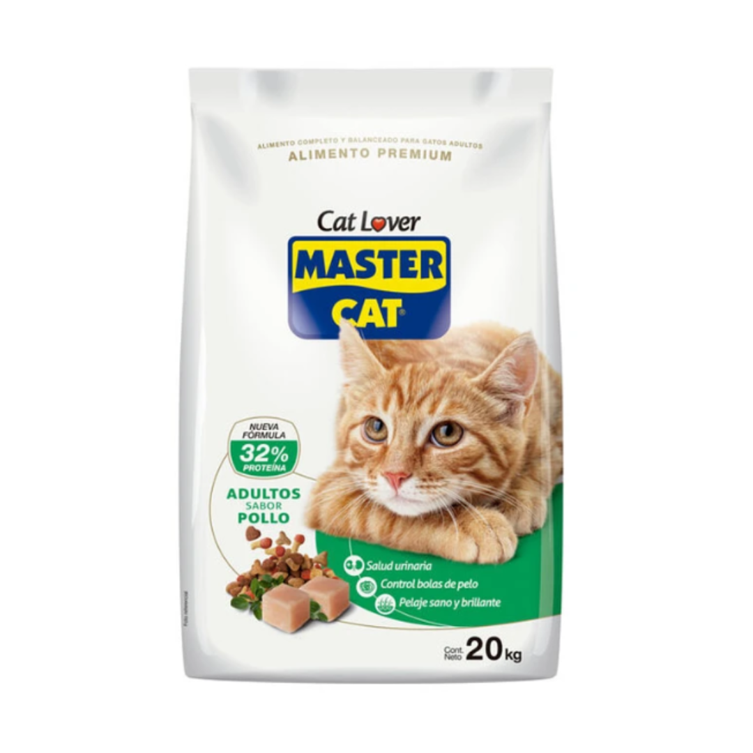 Master Cat Adulto Alimento para Gato Carne/Salmon/Pollo 20kg
