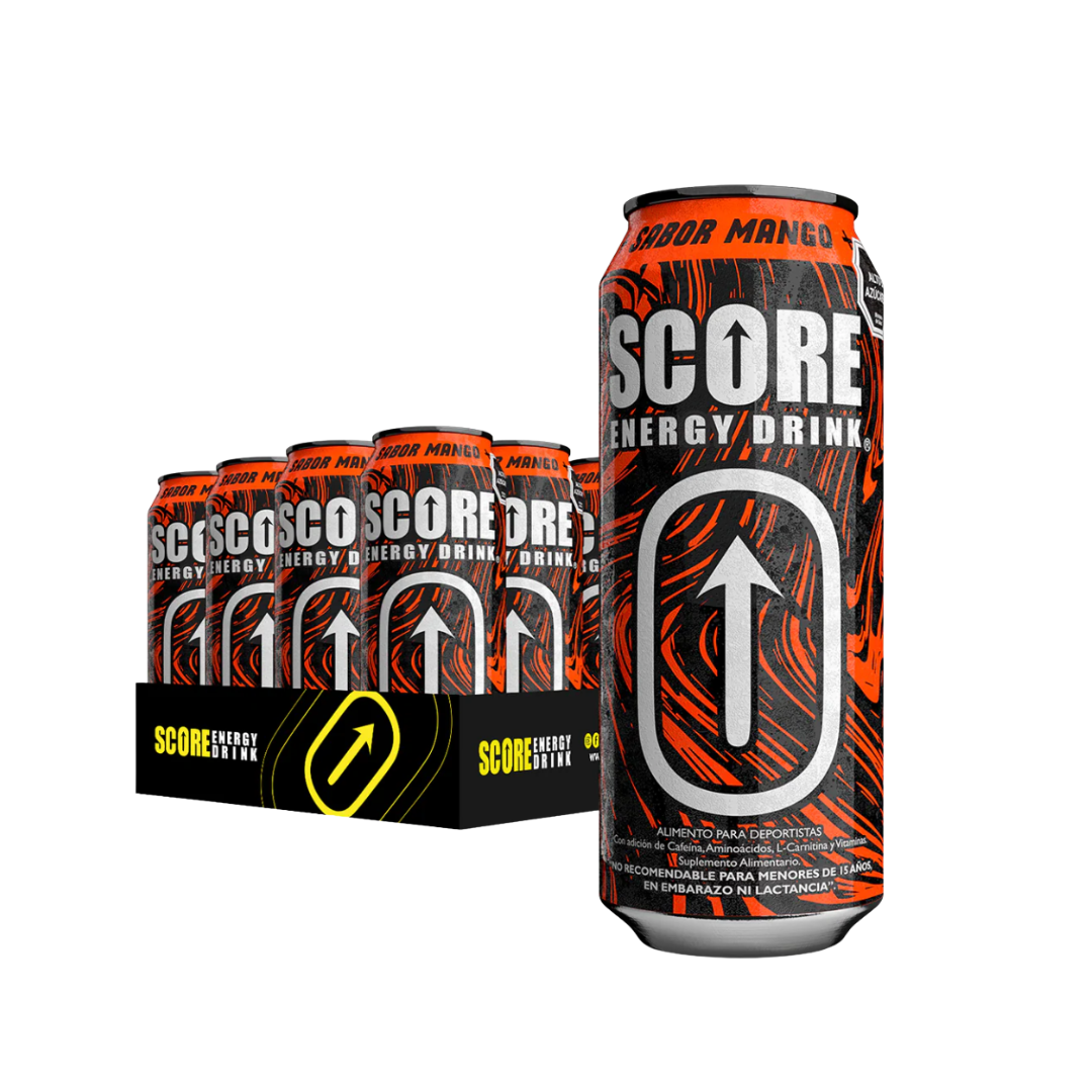 Pack 24 Latas Energética Score 473ml - $850/u