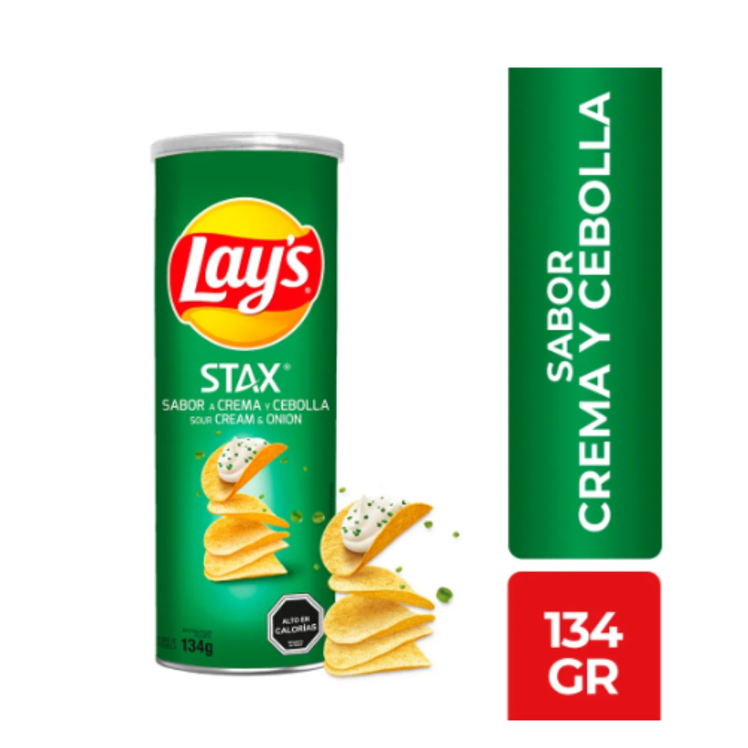 Papas Fritas Lay's Stax Lata 134 G