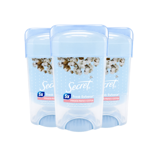Desodorante Antitranspirante Secret Gel Invisible Powder Protect Cotton 45 g