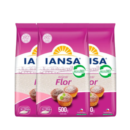 Azúcar Flor Iansa 500 g - $1.430 c/u
