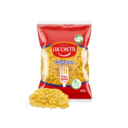*PASTAS 400G LUCCHETTI (TALLARIN 77 - QUIFAROS - SPAGHETTI 5 - ESPIRALES)