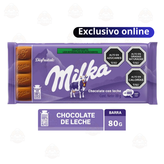 Chocolate con leche alpine Milka