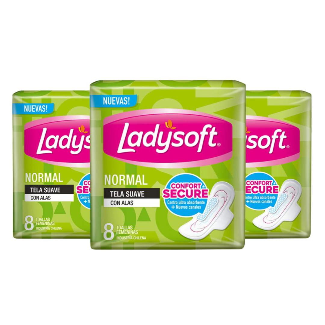 *Toalla Femenina Ladysotf Normal 8u | Desde $750 c/u*