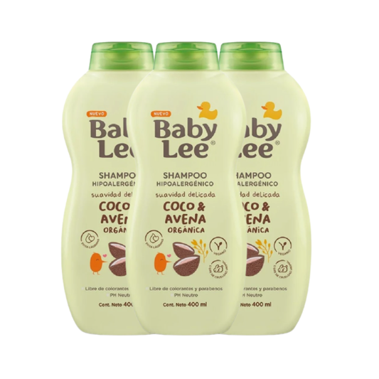 Shampoo Hipoalergénico Babylee Coco & Avena 400 ml - $1190 c/u