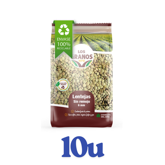 Lentejas 6 mm los granos 10kg $2.760 c/u