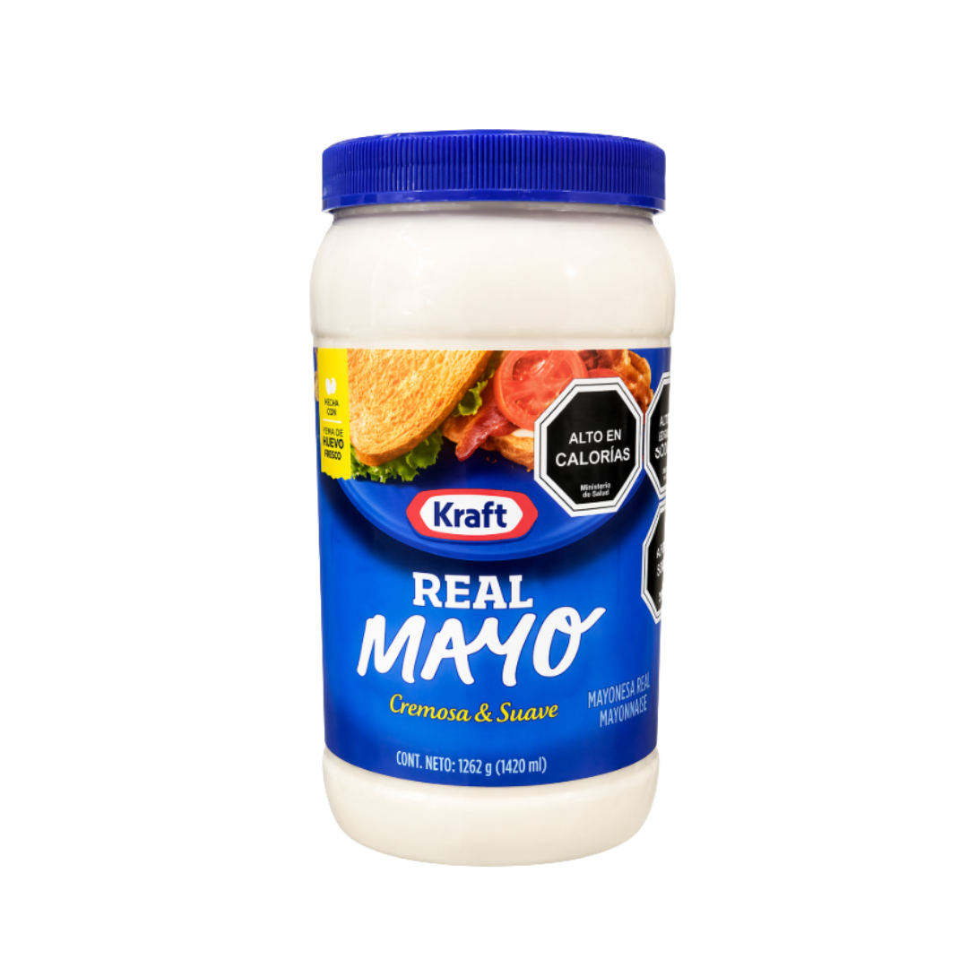 Mayonesa Kraft Real Mayo 1262g Regular Pote - $10.590