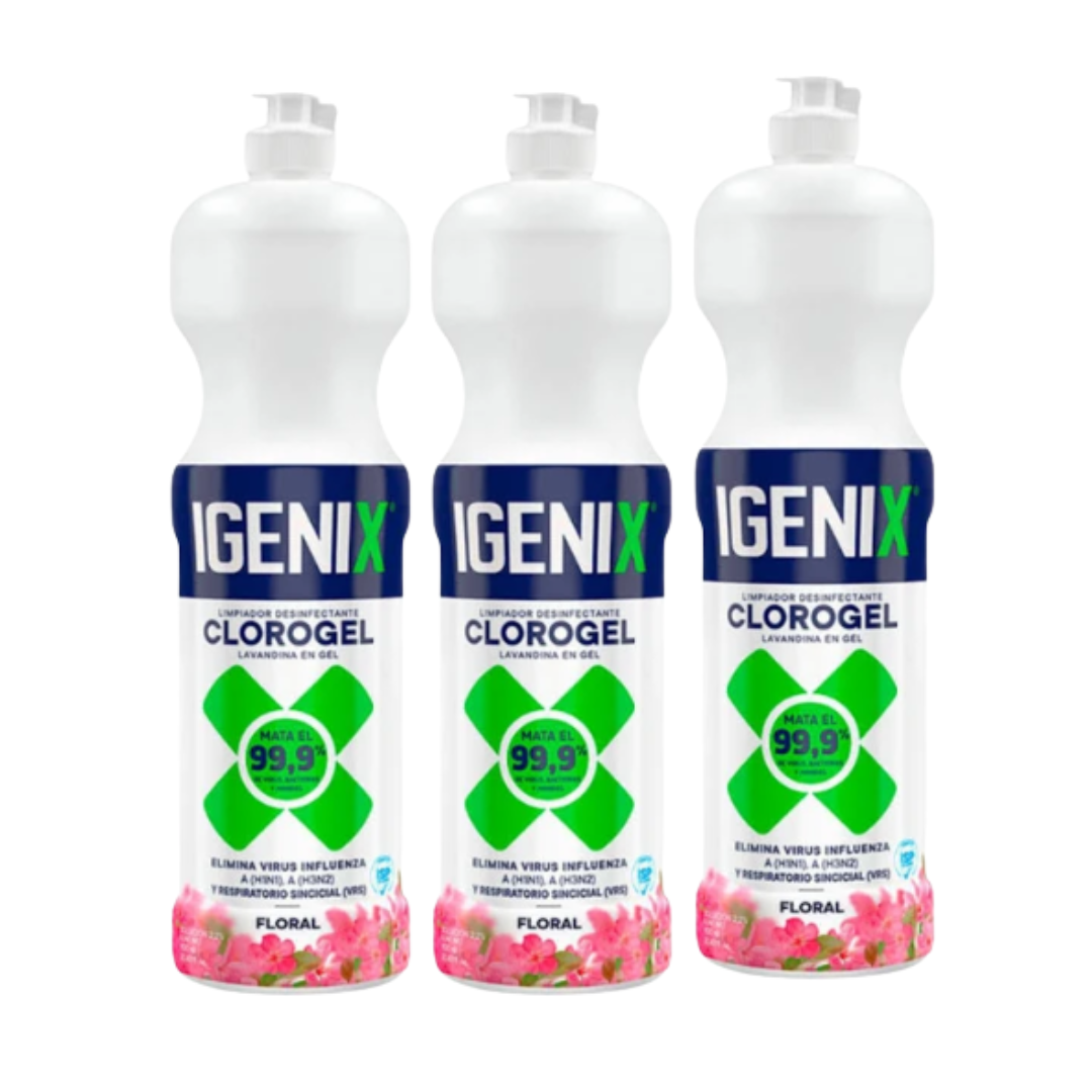 Limpiador Cloro Gel Igenix Tradicional 900ml - $1.390 c/u