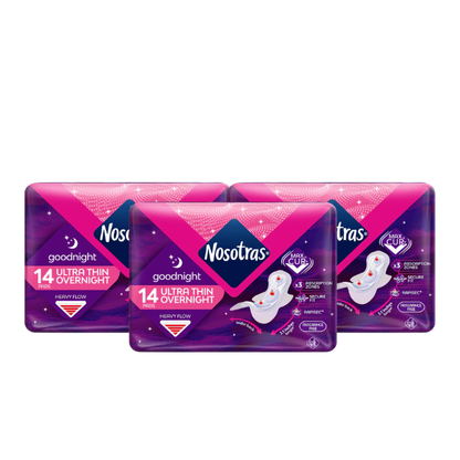 Toalla Higiénica "Nosotras" Ultra delgada Nocturna $2.390 c/u