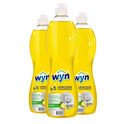 Lavaloza concentrado Limón WYN 750 ml - $1.490 c/u