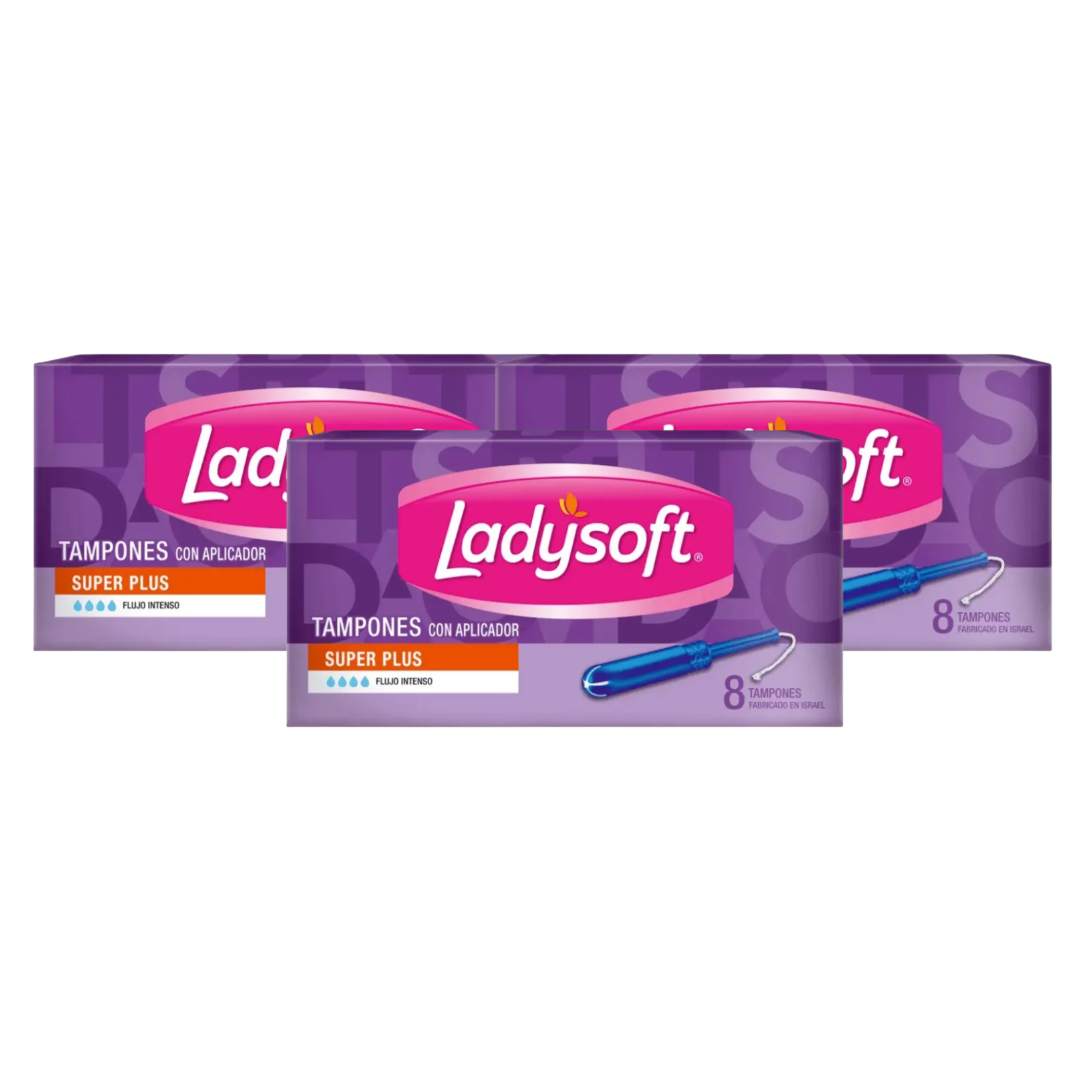 Tampones Ladysoft con aplicador 8u - $2.490 c/u