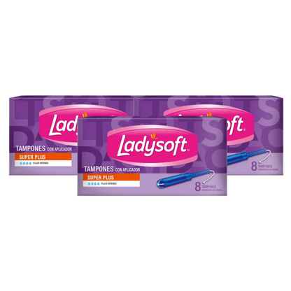 Tampones Ladysoft con aplicador 8u - $2.490 c/u