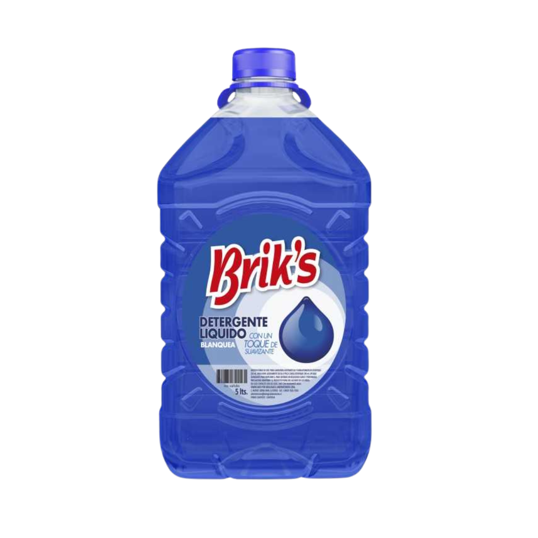 Detergente Líquido Brik's 5L Bidón | Desde $3.290 c/u | Todos los Aromas