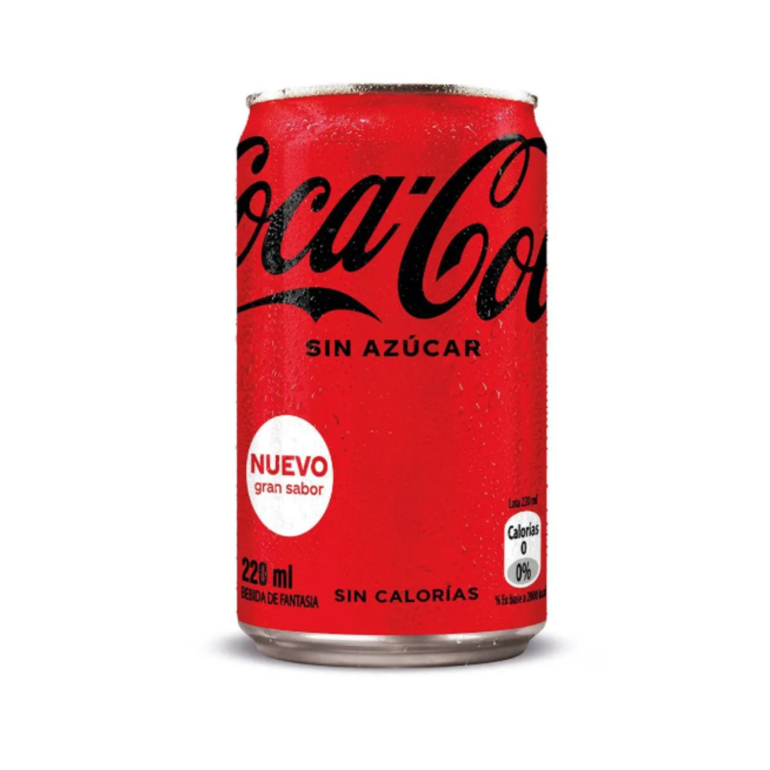 CocaCola Lata 220 ml - $3.490 c/u