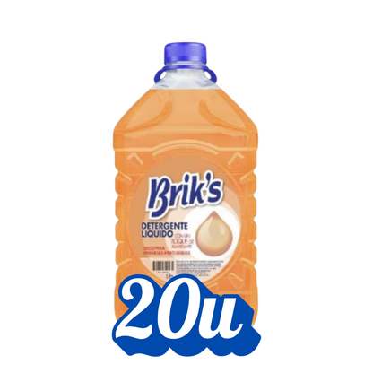 Detergente Líquido Brik's 5L Bidón | Desde $3.290 c/u | Todos los Aromas