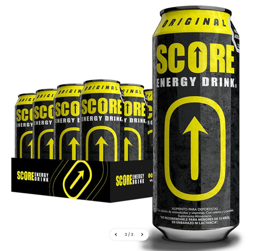 SCORE Energy Drink Original 473ml | Pack 24 Latas