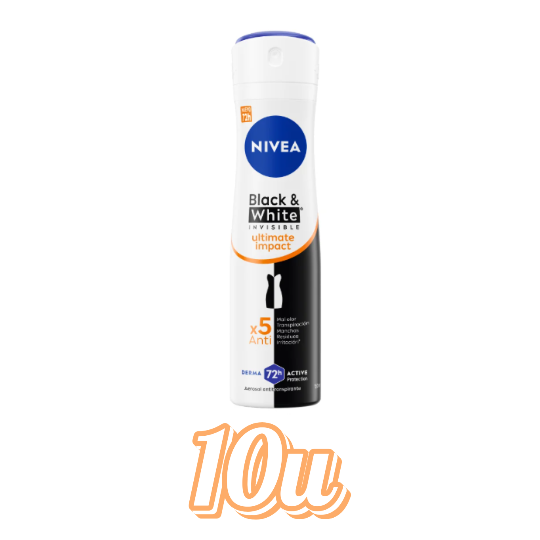 Desodorante Spray Nivea B&W 150 ml $1.790 c/u