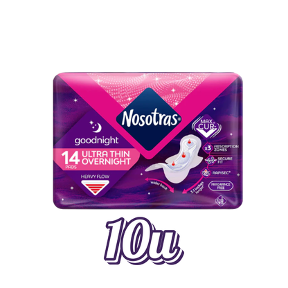 Toalla Higiénica "Nosotras" Ultra delgada Nocturna $2.390 c/u