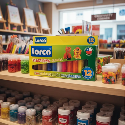 Plasticina Lorca 12 unidades Colores Mixtos