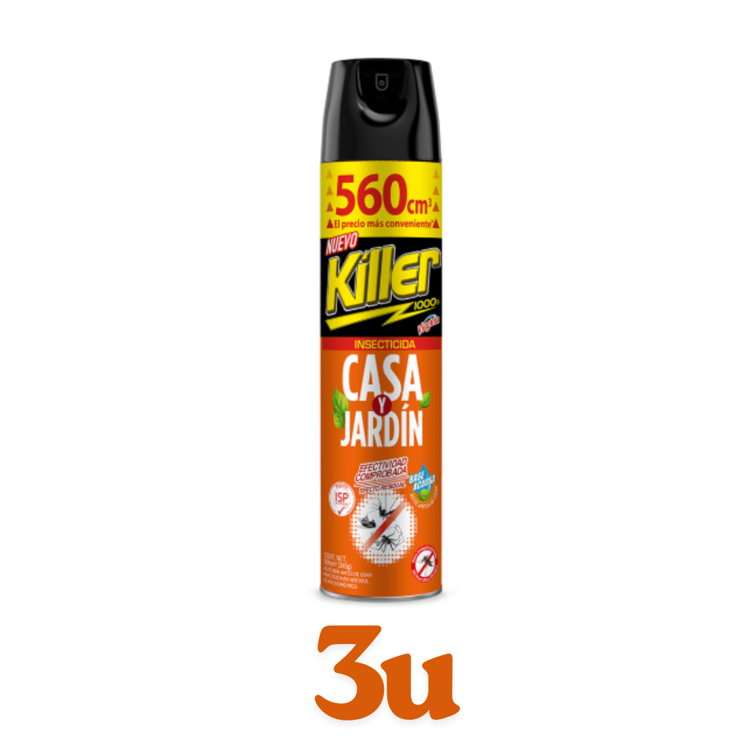 Insecticida killer en Aerosol 560cc - $3.180 c/u