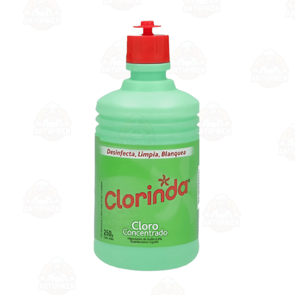 Cloro liquido Clorinda botella 250cc $720 c/u