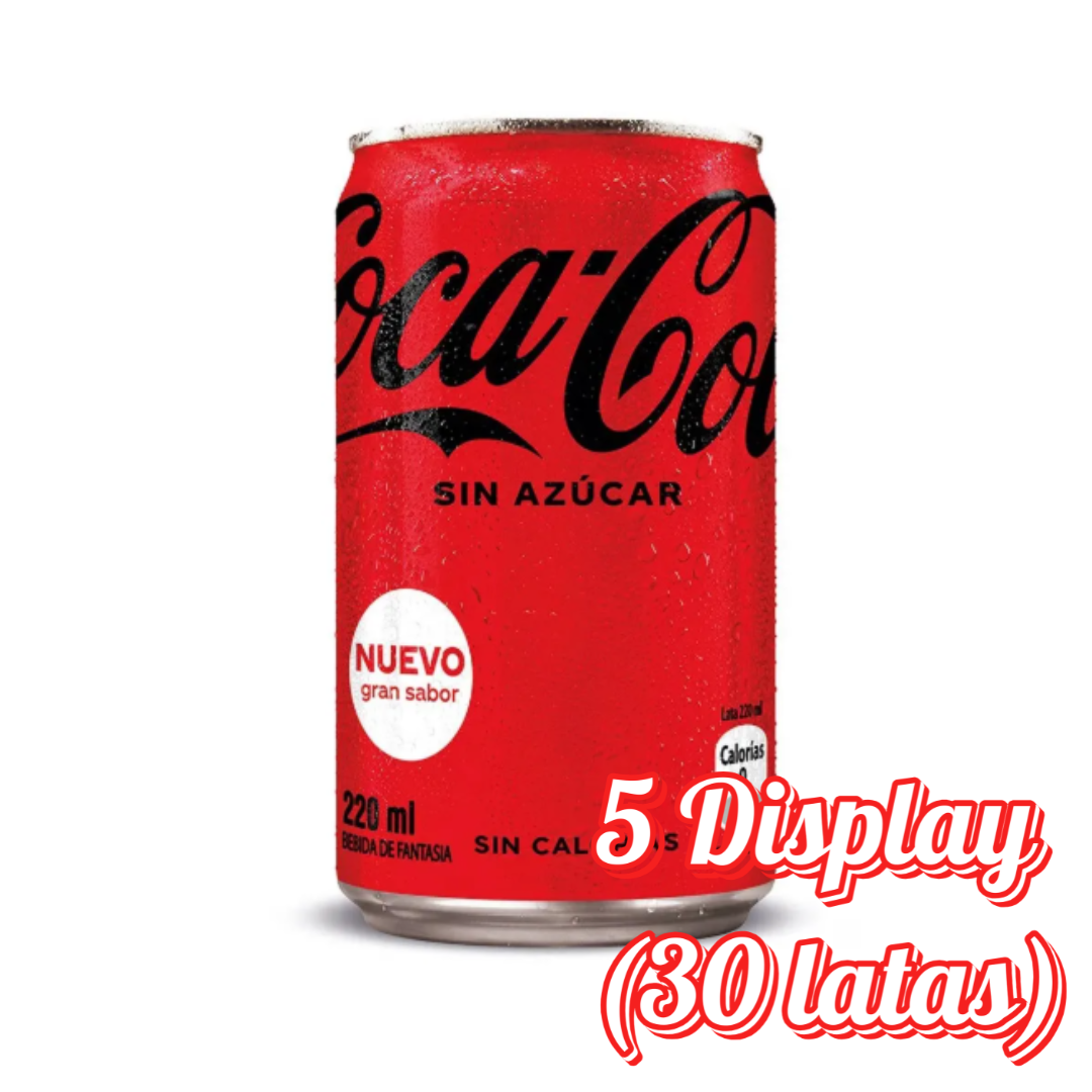 CocaCola Lata 220 ml - $3.490 c/u