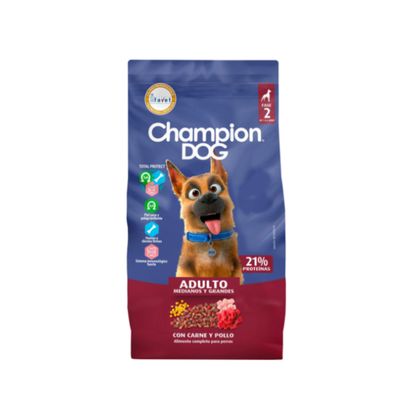 Champion Dog 18kg Adulto/Cachorro Alimento para Perro