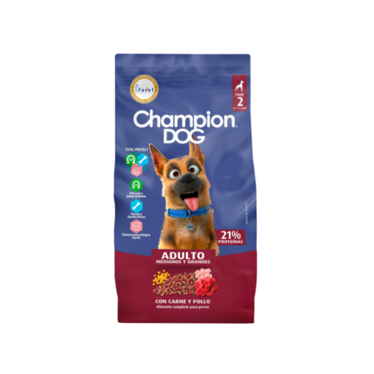 Alimento Perro Champion Dog ADULTO/CACHORRO Carne/Pollo18kg