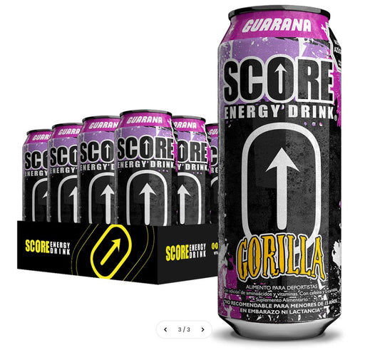 SCORE Gorilla Energy Drink 473ml | Pack 24 Latas