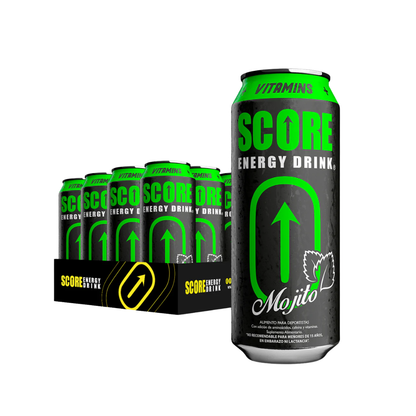 Pack 24 Latas Energética Score 473ml - $850/u