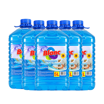 Detergente Blanc Perlado 5L con Suavizante - $1.990 c/u