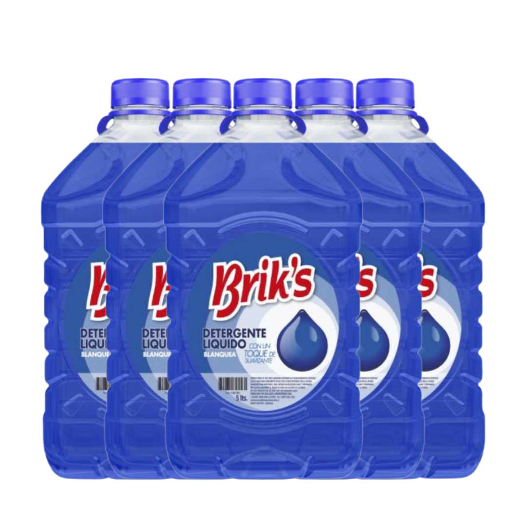 Detergente Líquido Brik's 5L Bidón | Desde $3.290 c/u | Todos los Aromas