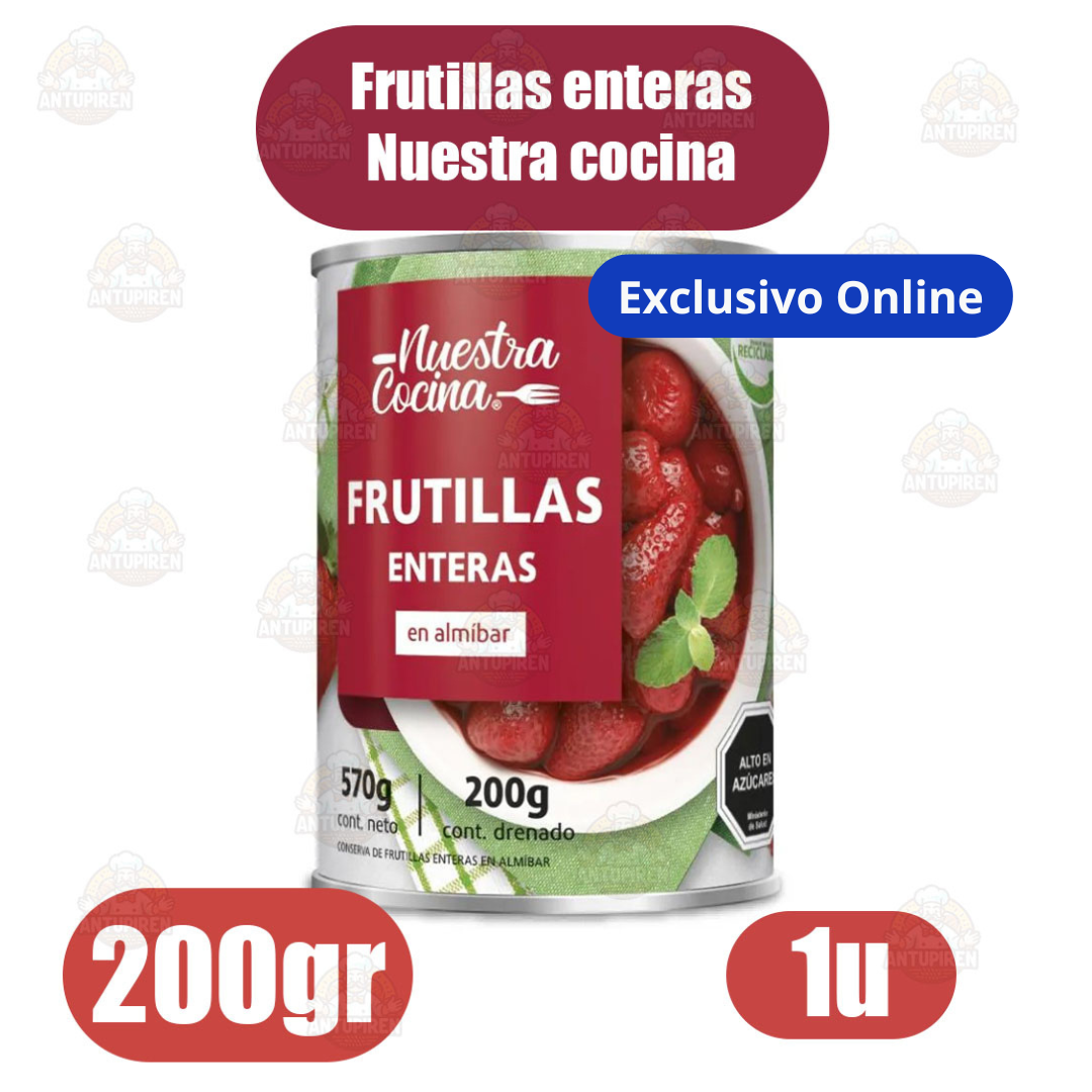 Frutillas en almíbar nuestra cocina - 200gr