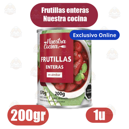 Frutillas en almíbar nuestra cocina - 200gr