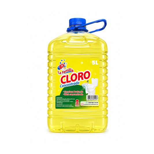 Cloro concentrado La Familia 5L - $1.200 c/u